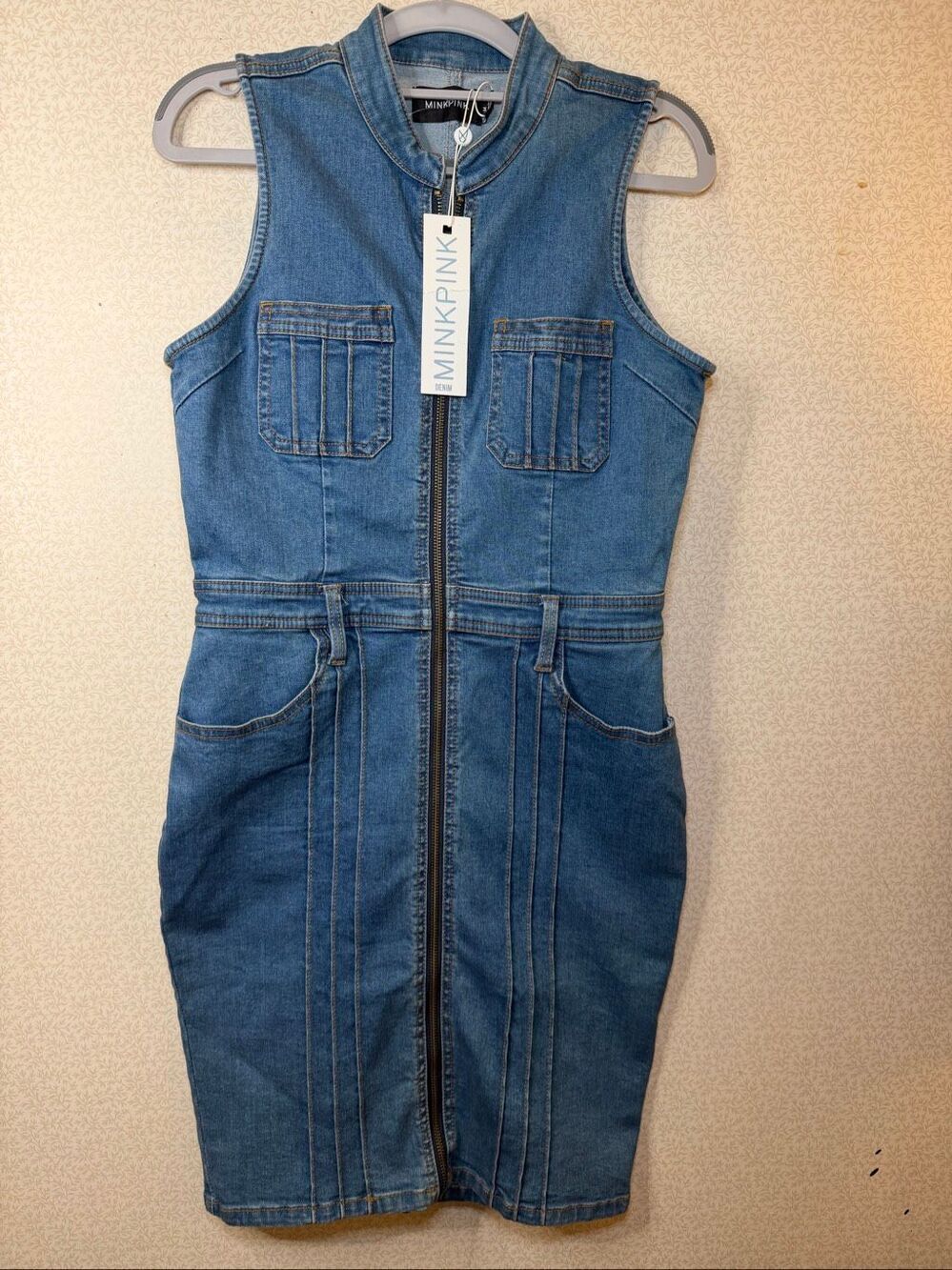 NWT Minkpink Lone Ranger denim dress